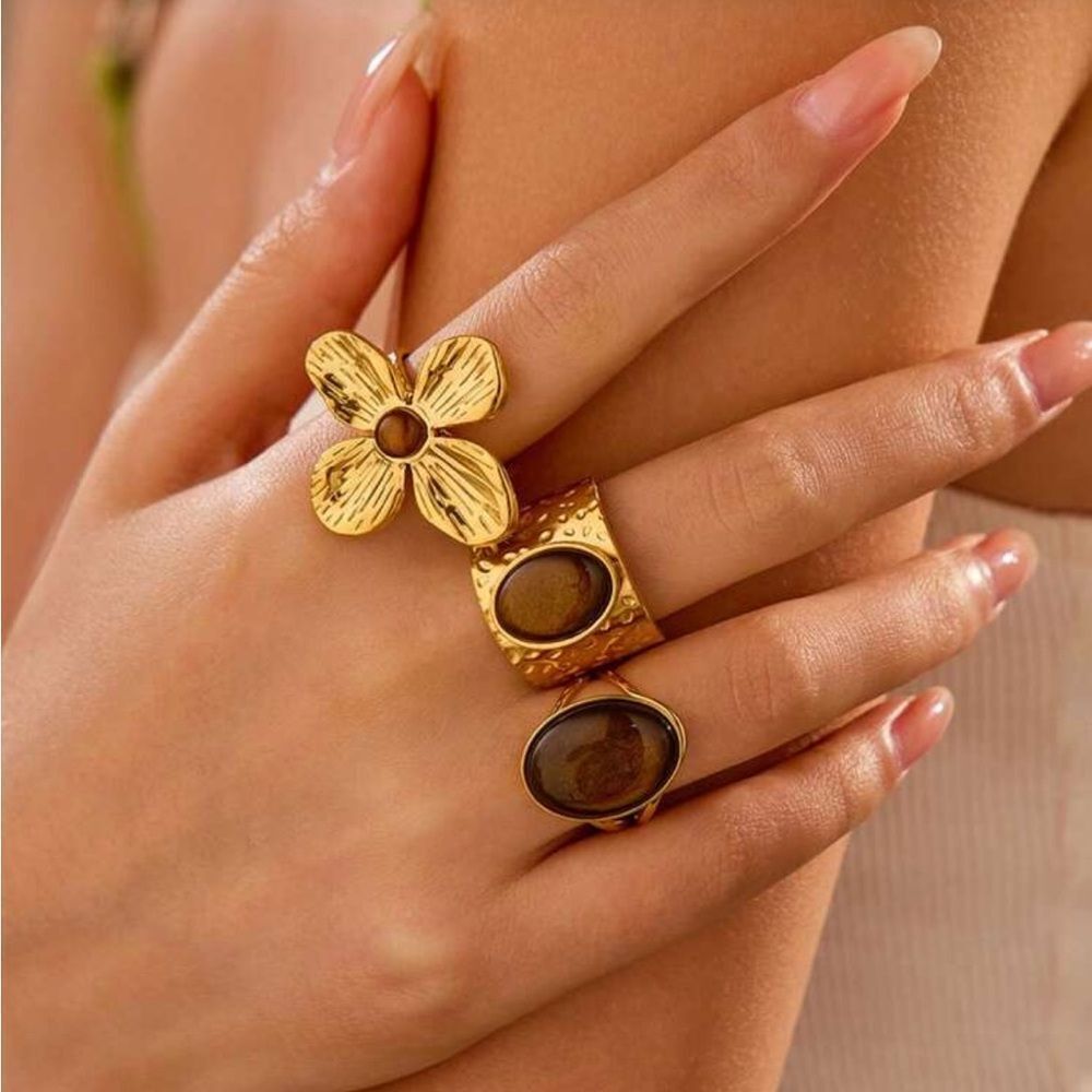 Tiger eye Ring Q116